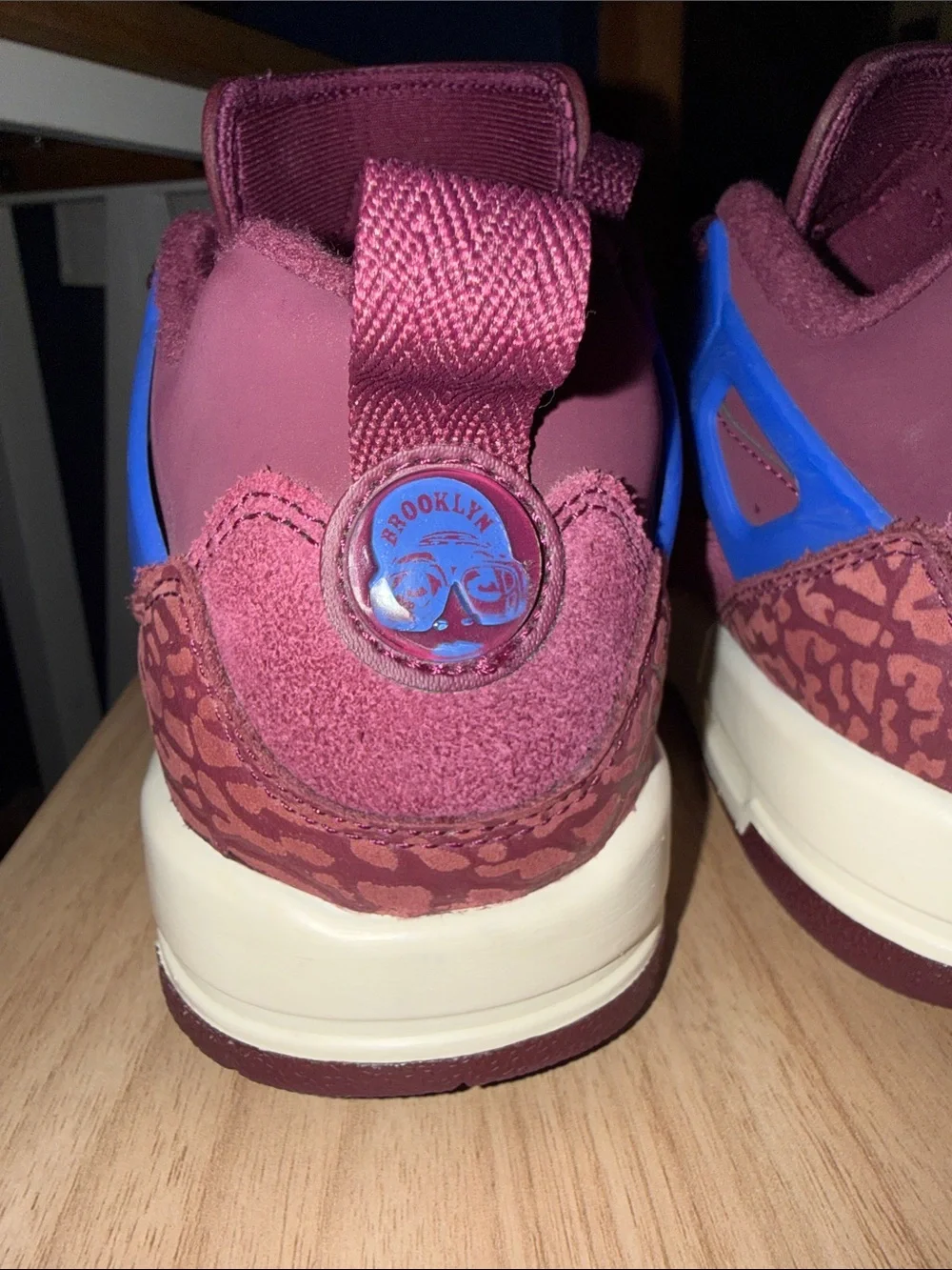 Jordan Spizike Low-Bordeaux/Hyper Royal/Sail Kids Size 4.5Y